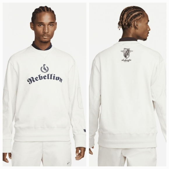 Nike Sportswear Rebellion Ambassadors Club Embroidered Sweatshirt Size M - Picture 1 of 16